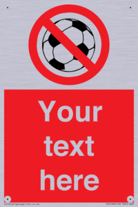 Custom No Ball Games Sign